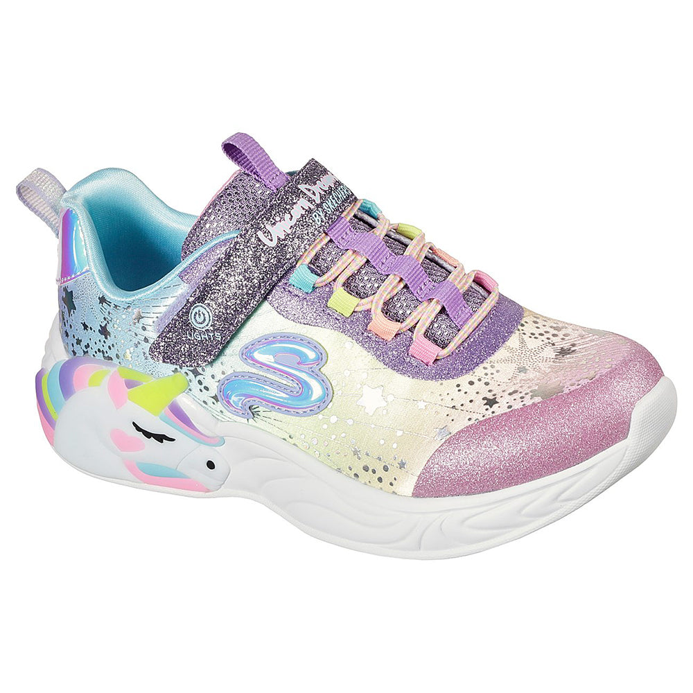 Skechers Girls S-Lights Unicorn Dreams Shoes - 302311L-PRMT