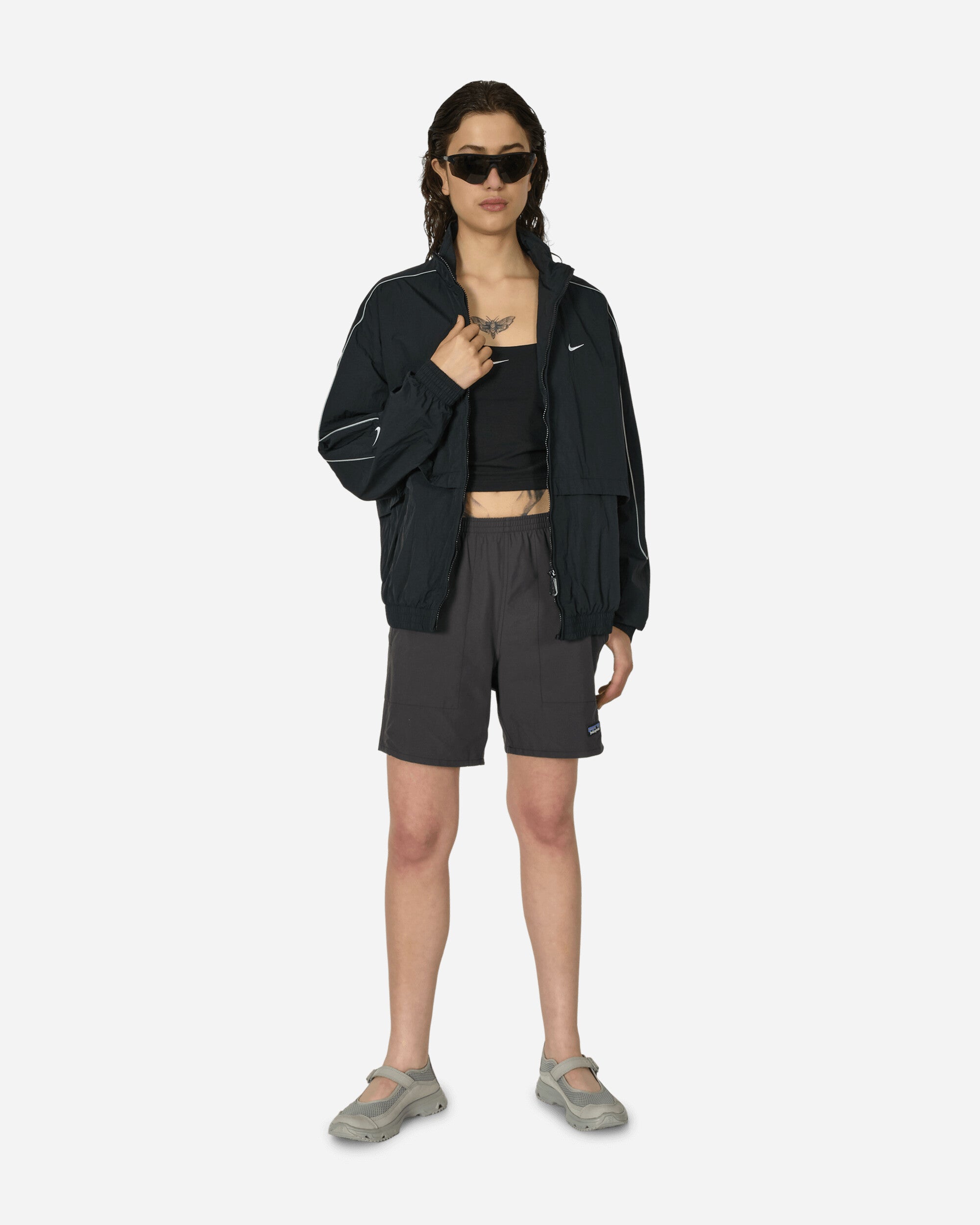 Solo Swoosh Woven Track Jacket Black