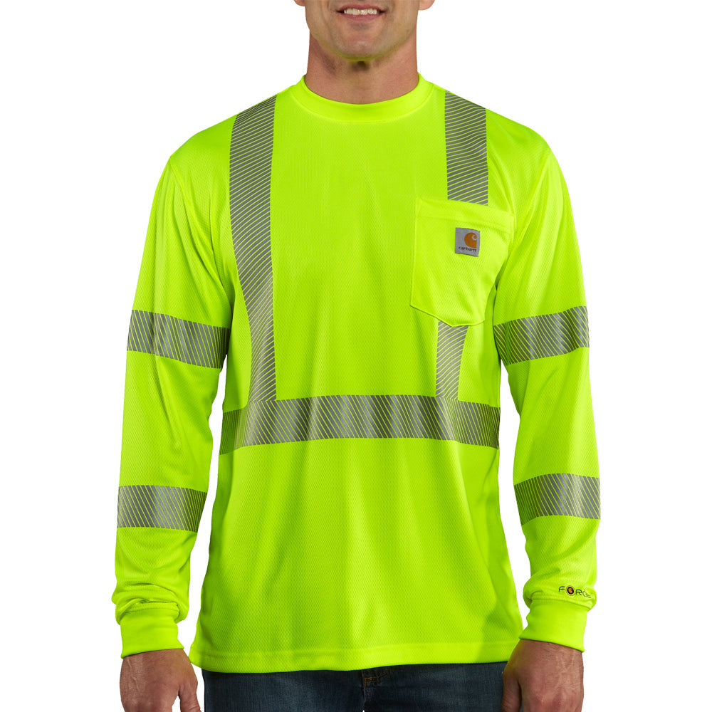 Carhartt Men's Force® Class 3 High Visibility Long Sleeve T-Shirt