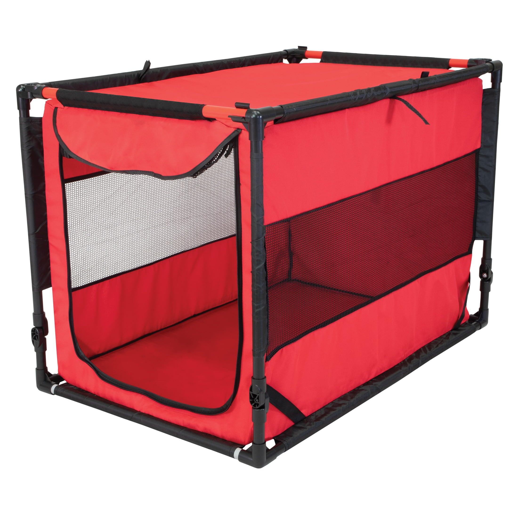 Vibrant Life Large Portable Dog Kennel， Red