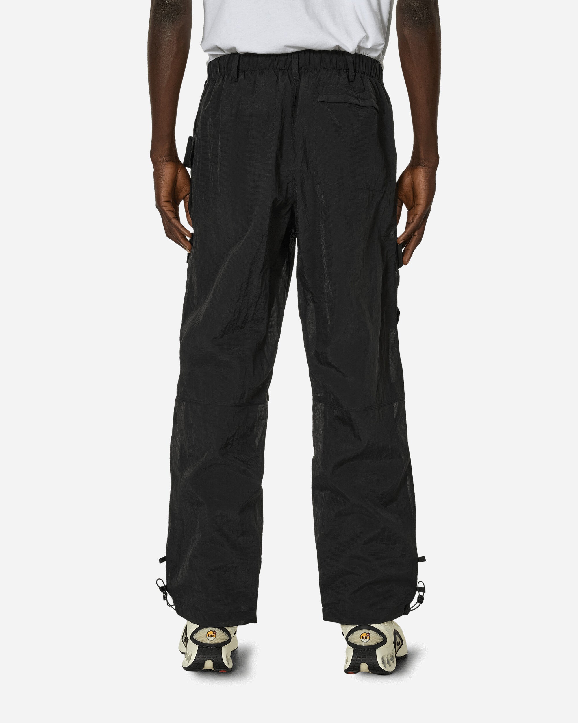 Tech Pack Woven Mesh Cargo Pants Black