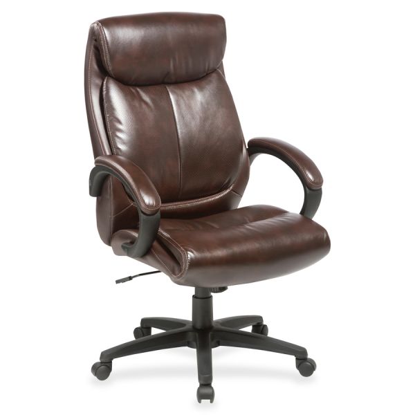 Lorell High-Back Executive Leather Office Chair