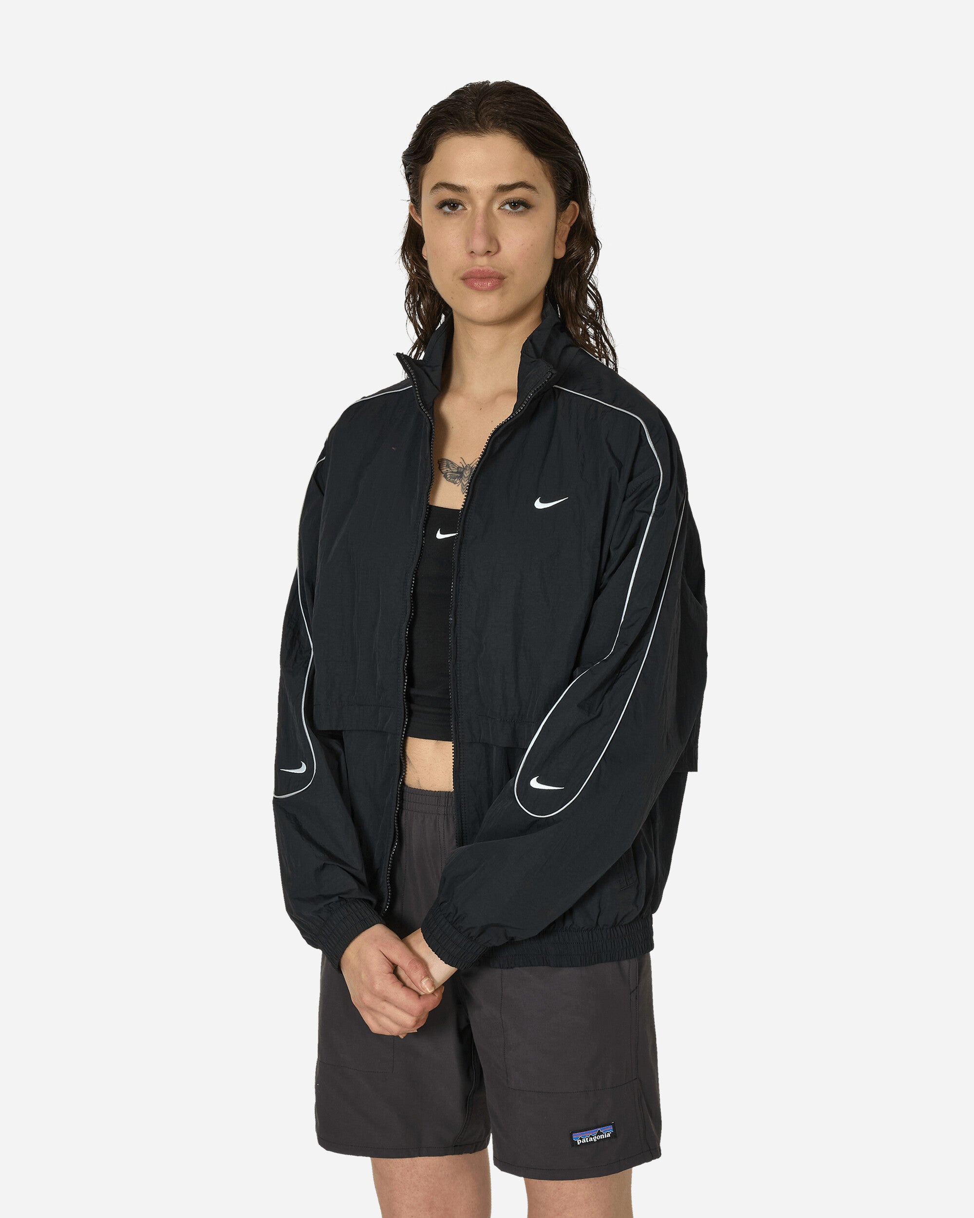 Solo Swoosh Woven Track Jacket Black