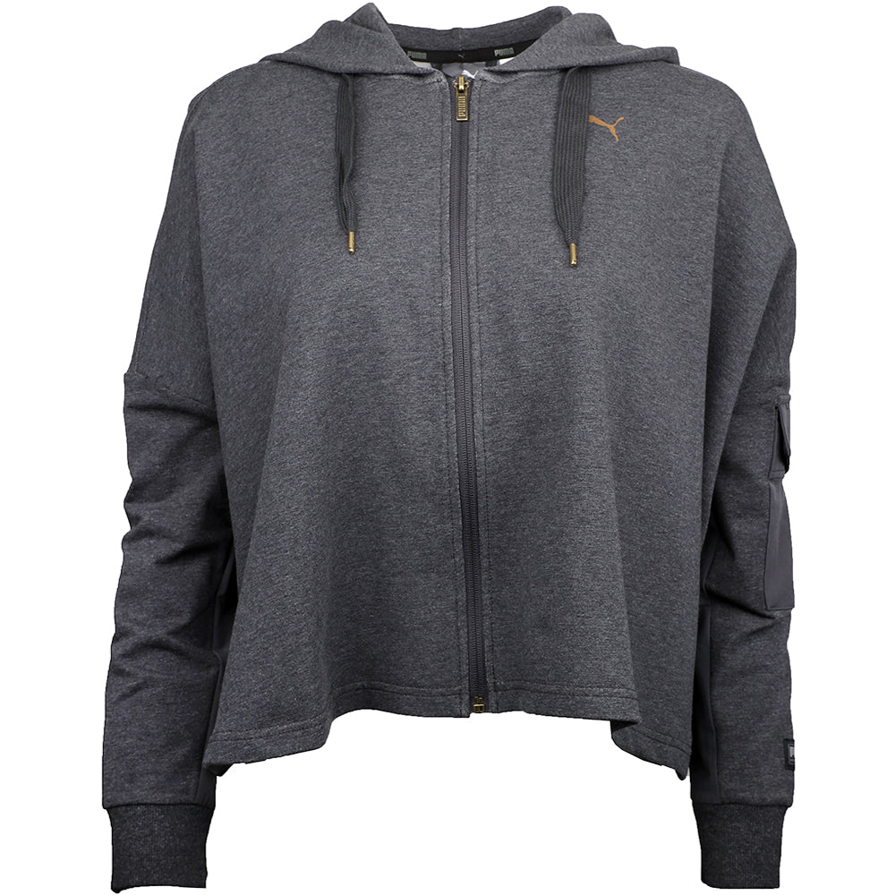 Fusion Crop Full-Zip Hoodie