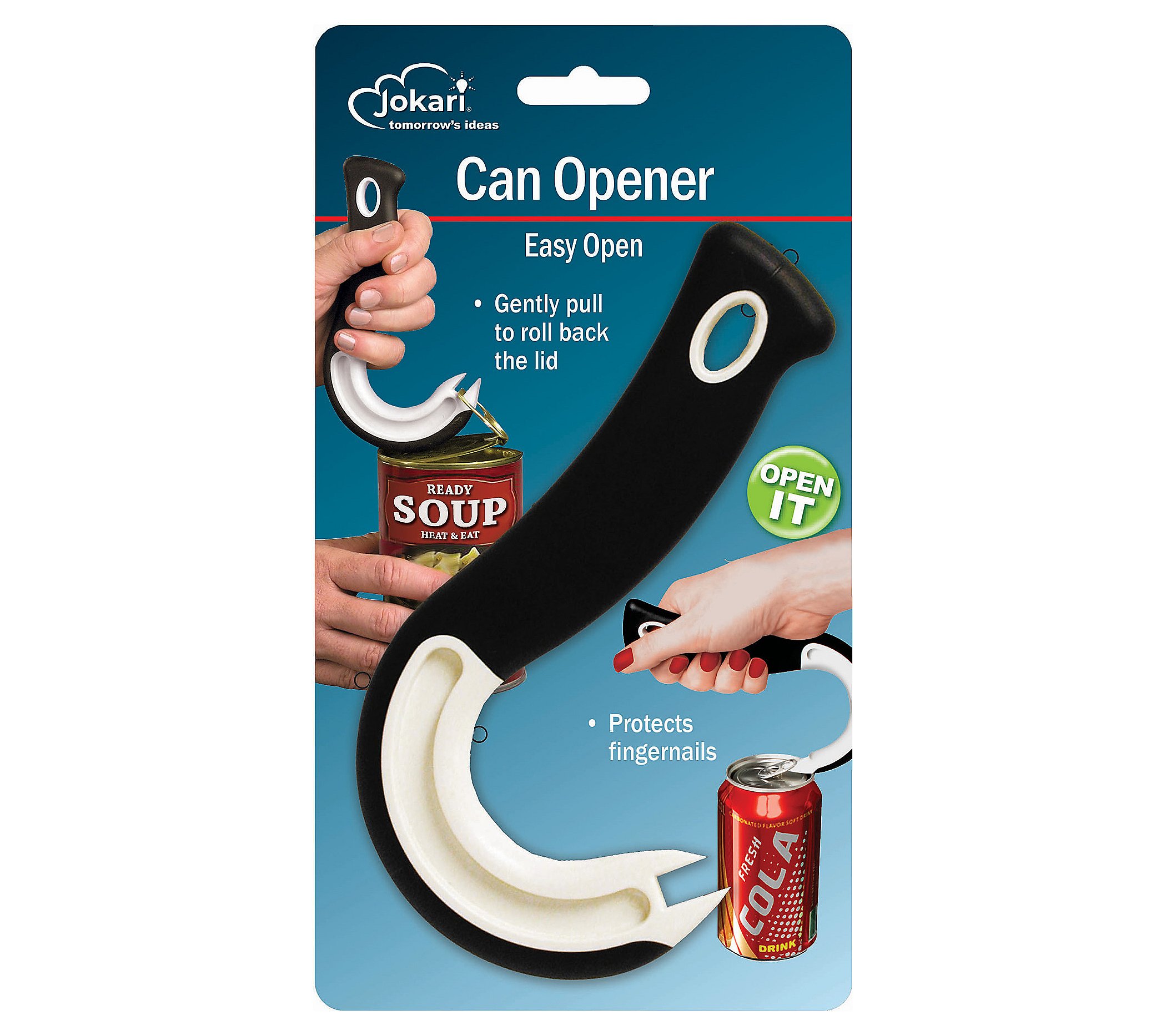 Jokari Comfort Grip Opener for Cans and Ring Tabs， Set of 3