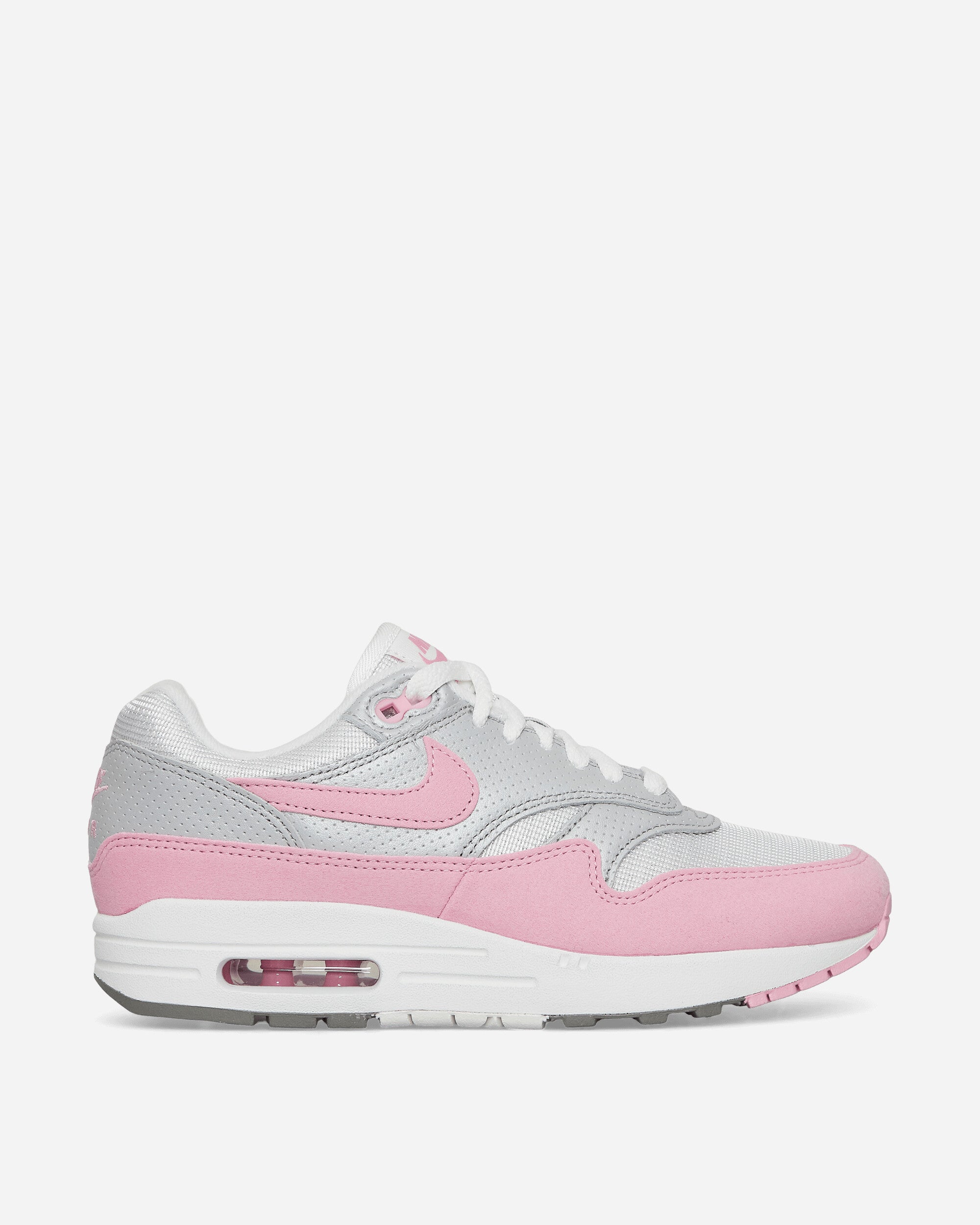 WMNS Air Max 1 '87 Sneakers Metallic Platinum / Pink Rise