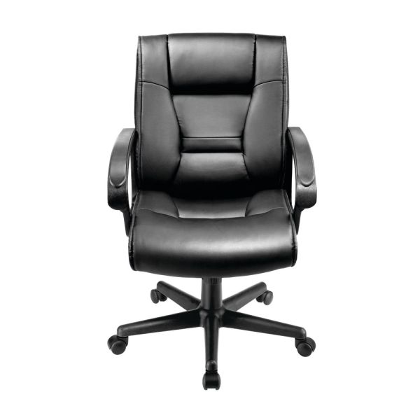 Ruzzi Mid-Back Manager's Chair， Black， BIFMA Certified