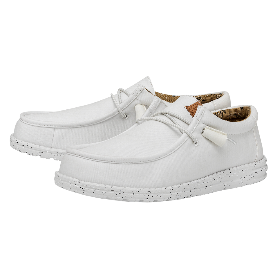 Wally Washed Canvas - White