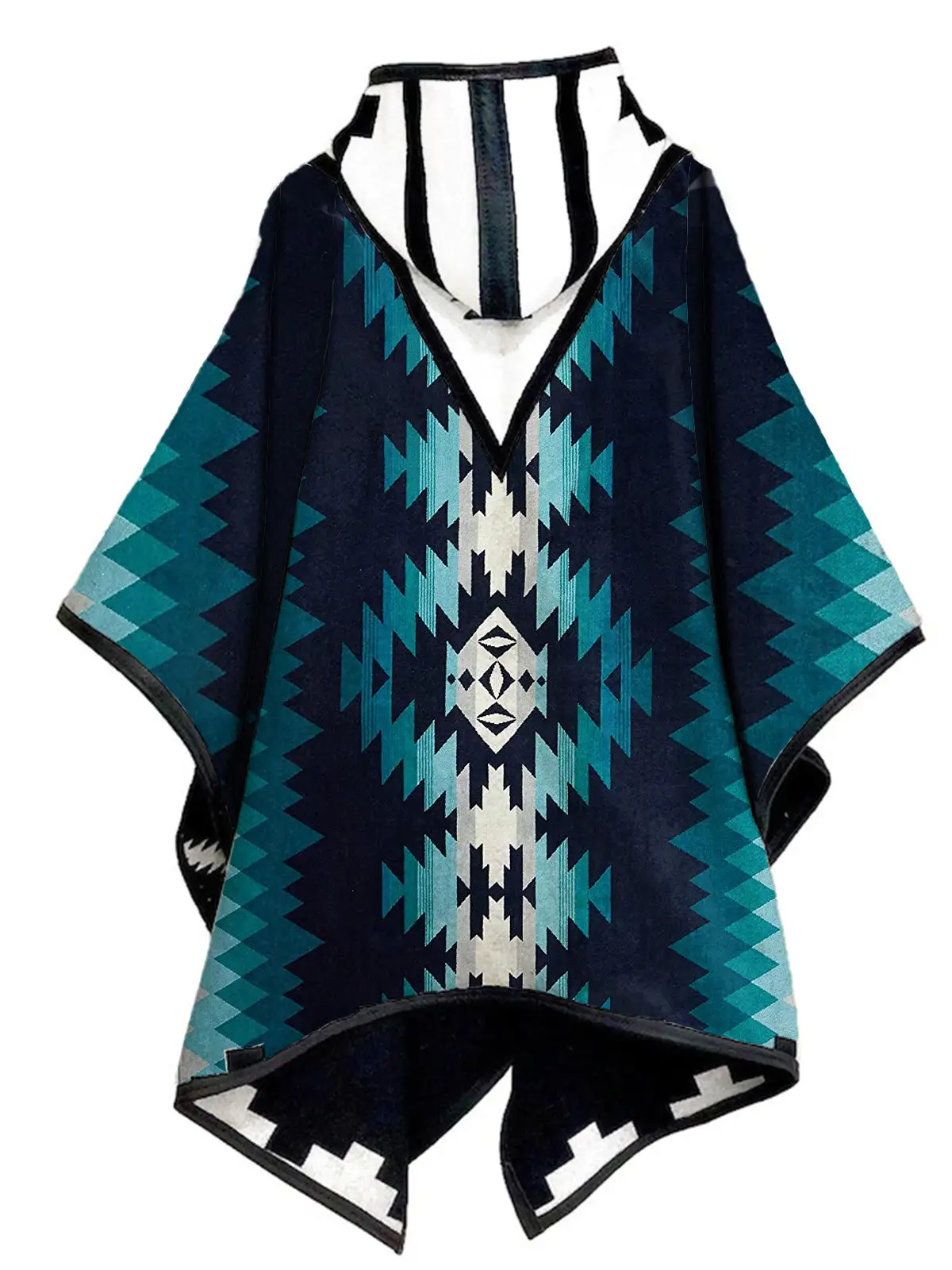 Ethnic Geometric Printed Cloak