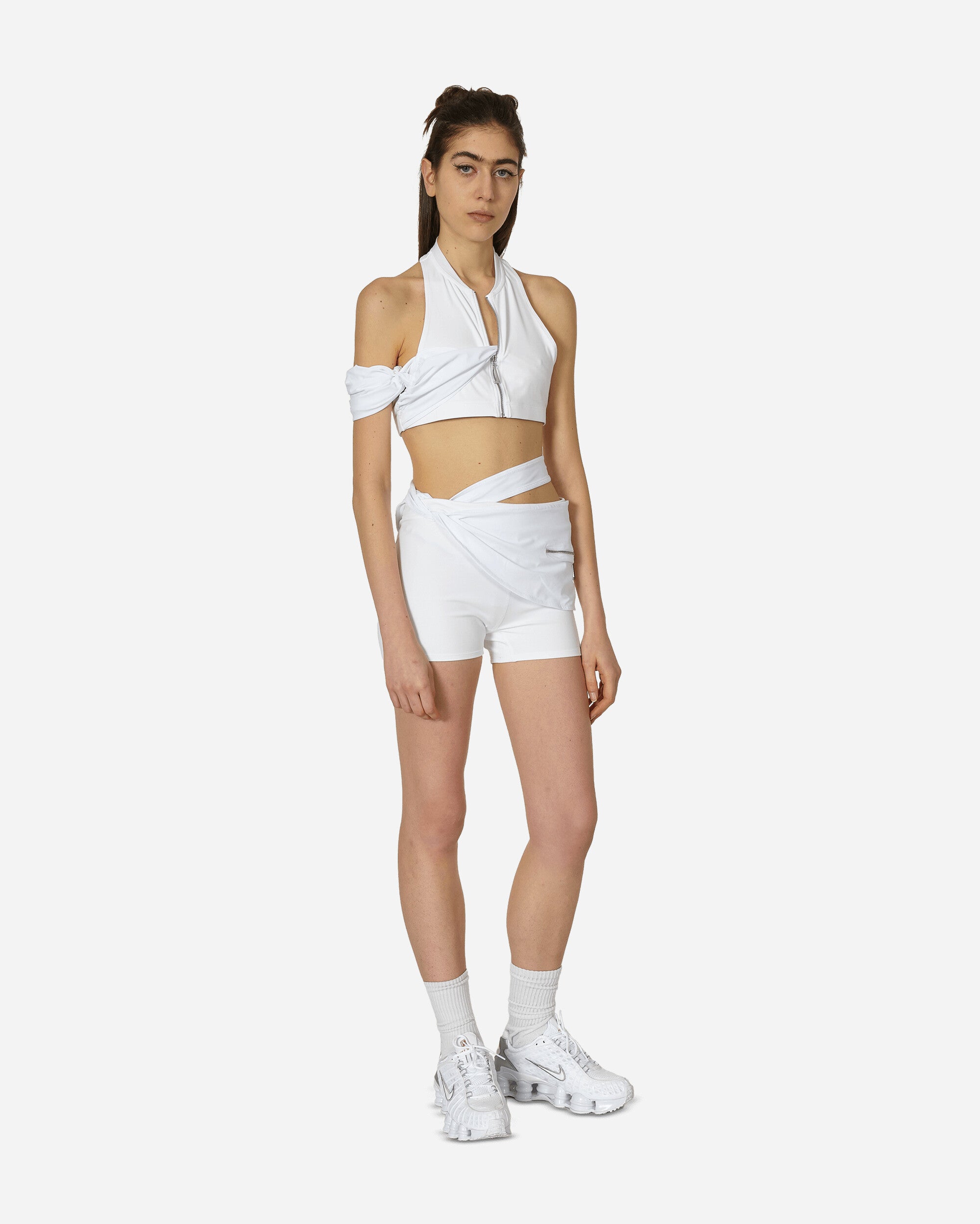 JACQUEMUS Halter Top White