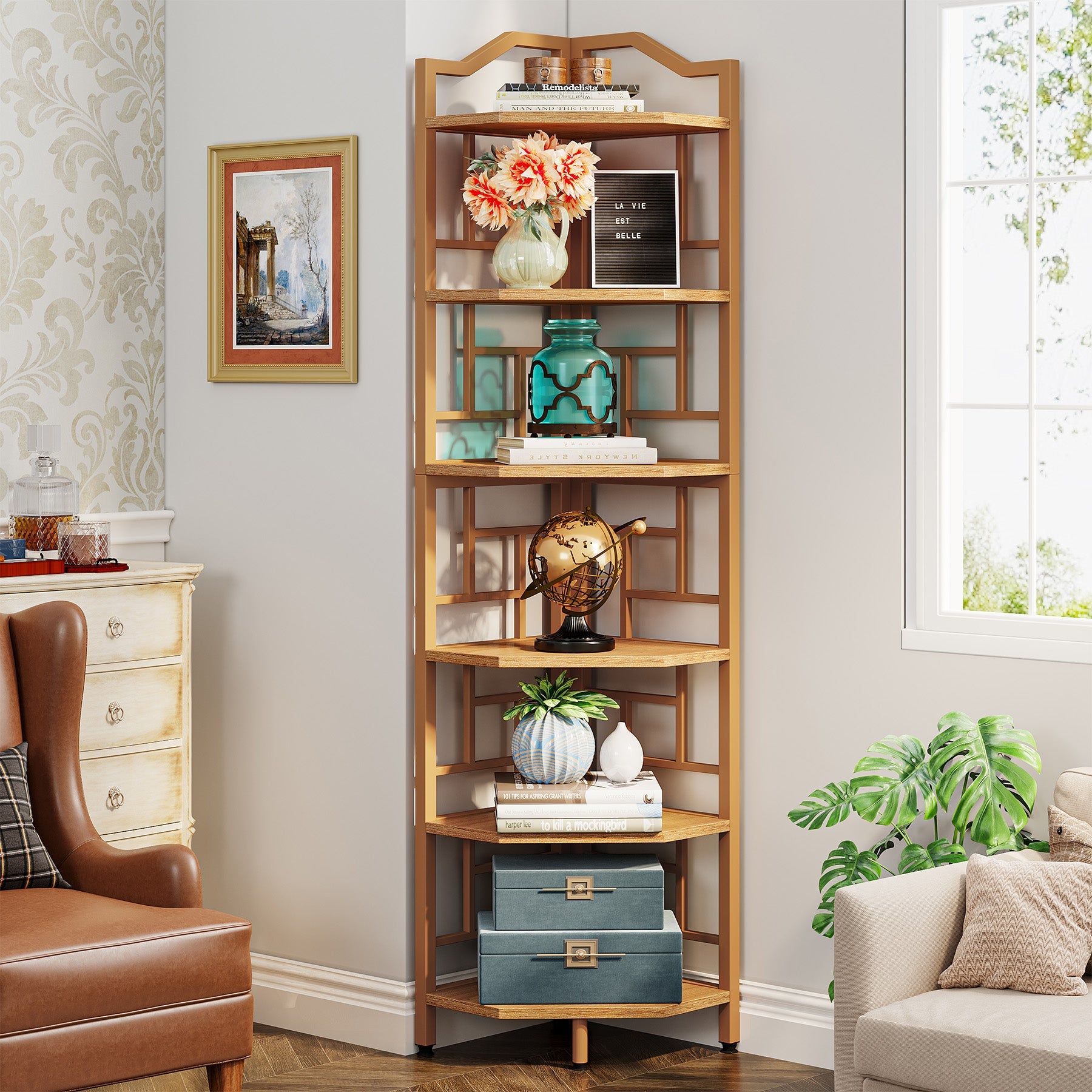 6-Tier Corner Shelf, 68