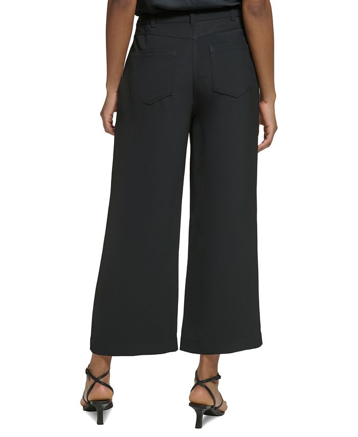 Women's Cropped Wide-Leg Pants