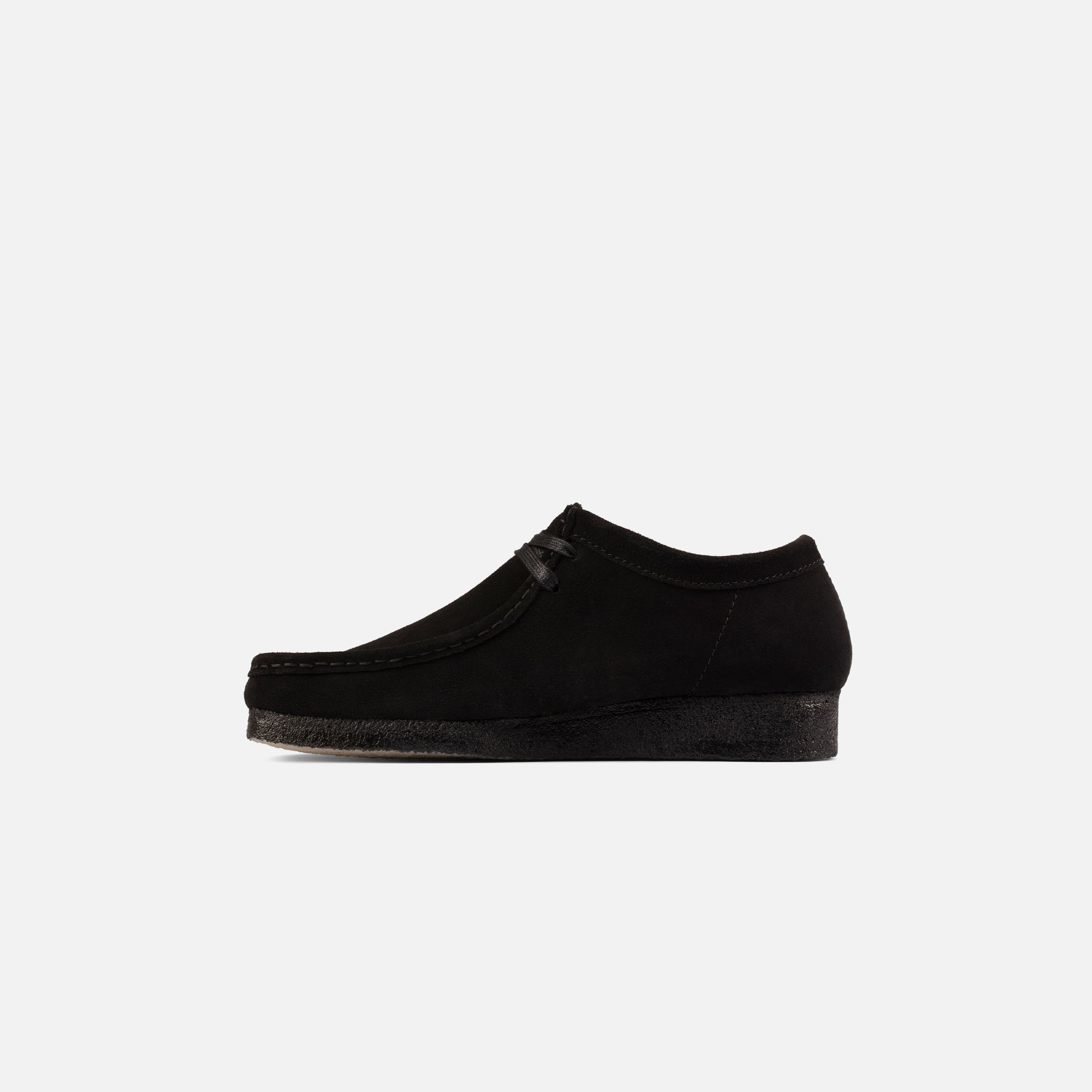 Clarks WMNS Wallabee Low - Black Suede