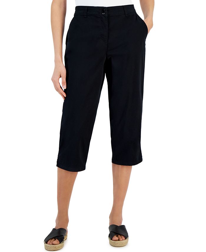 Petite Comfort Waist High-Rise Capri Pants， Created for Macy's