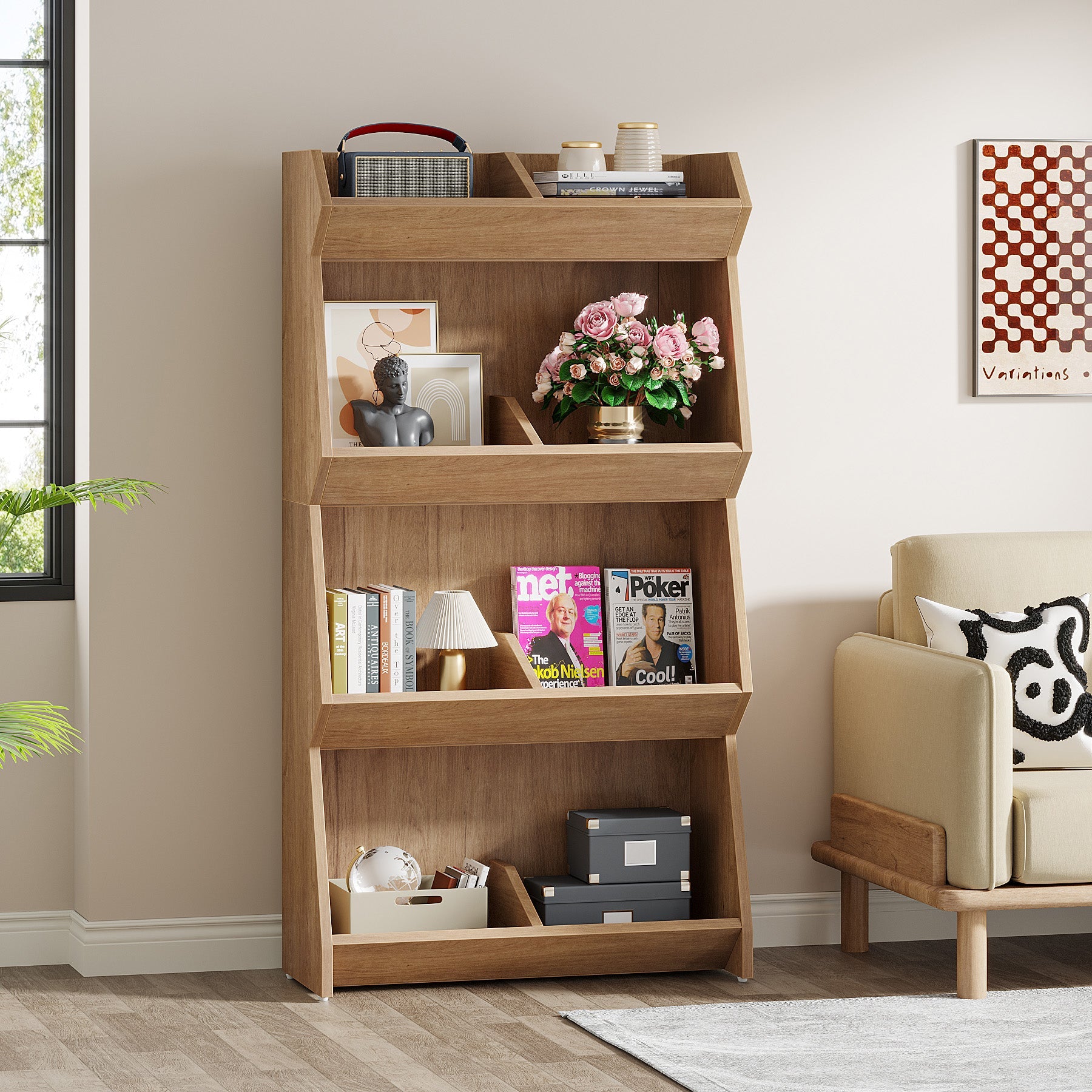 4-Tier Bookcase, 55