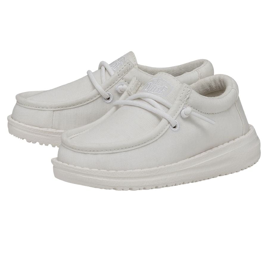 Wally Toddler Slub Canvas - White