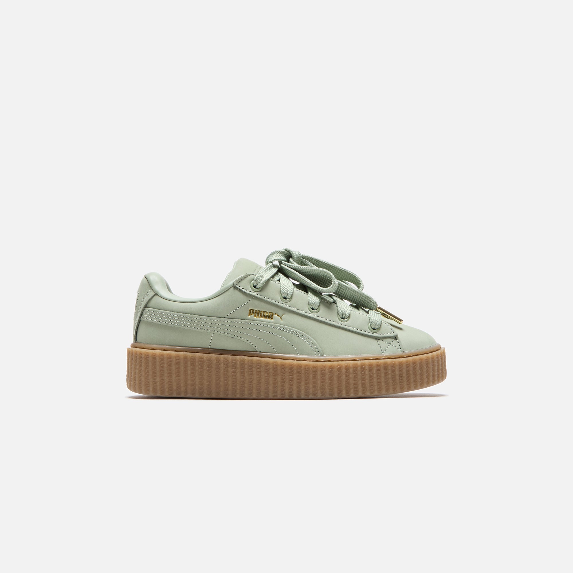 Puma x FENTY WMNS Creeper Phatty - Nubuck Green Fog / Puma Gold / Gum