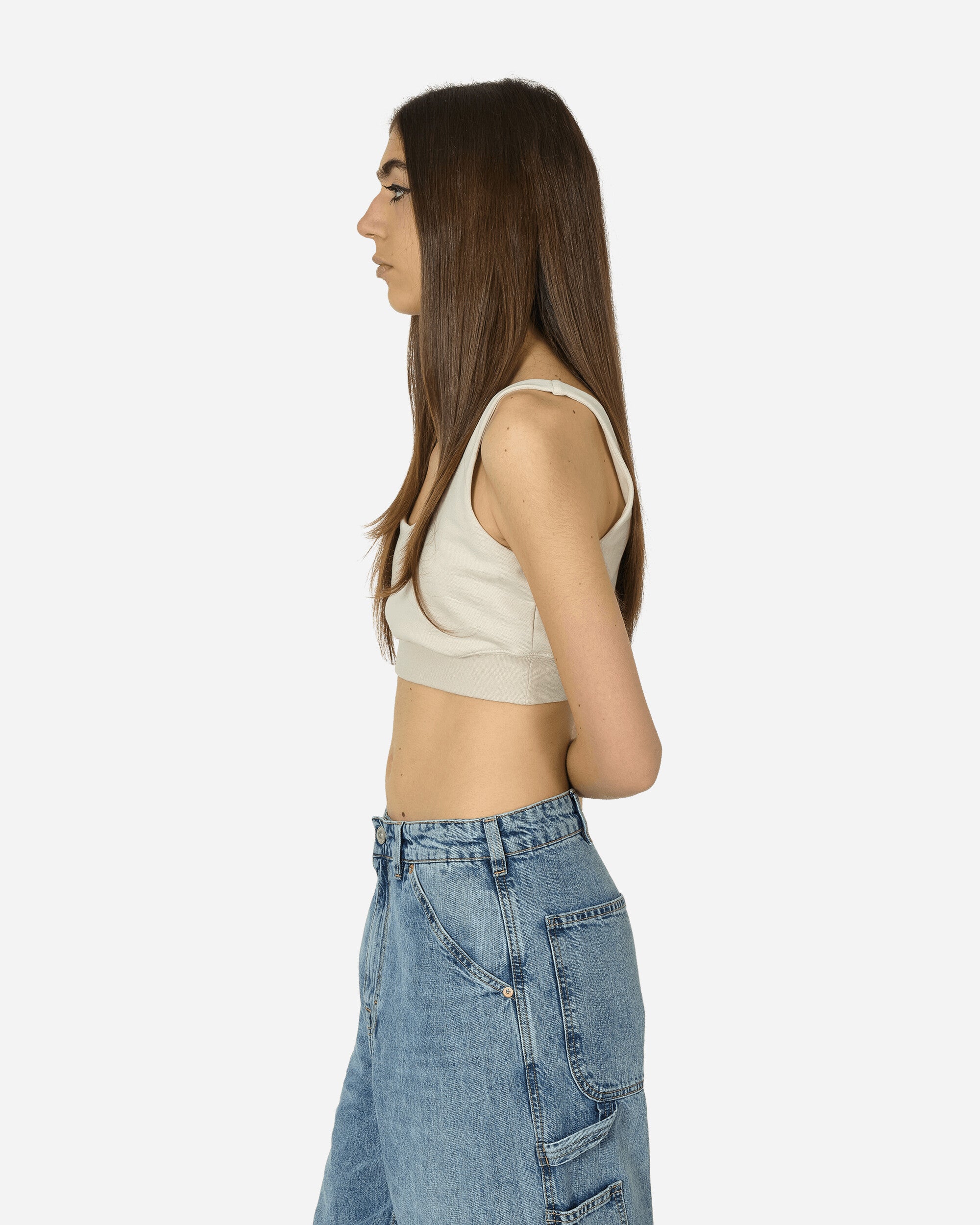 Cropped Tank Top Light Orewood Brown