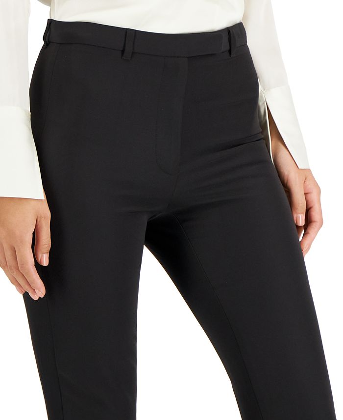 Women's Solid-Color Slim-Fit Dress Pants