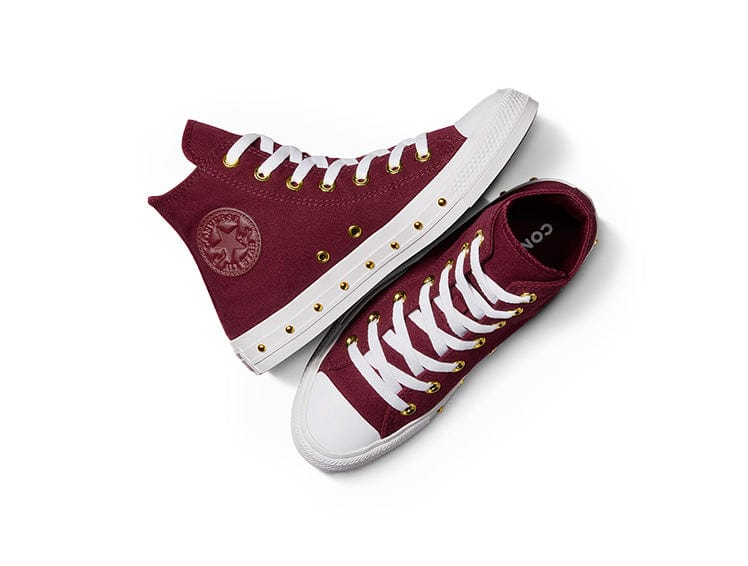 Converse Chuck Taylor Studded Womens Burdeo