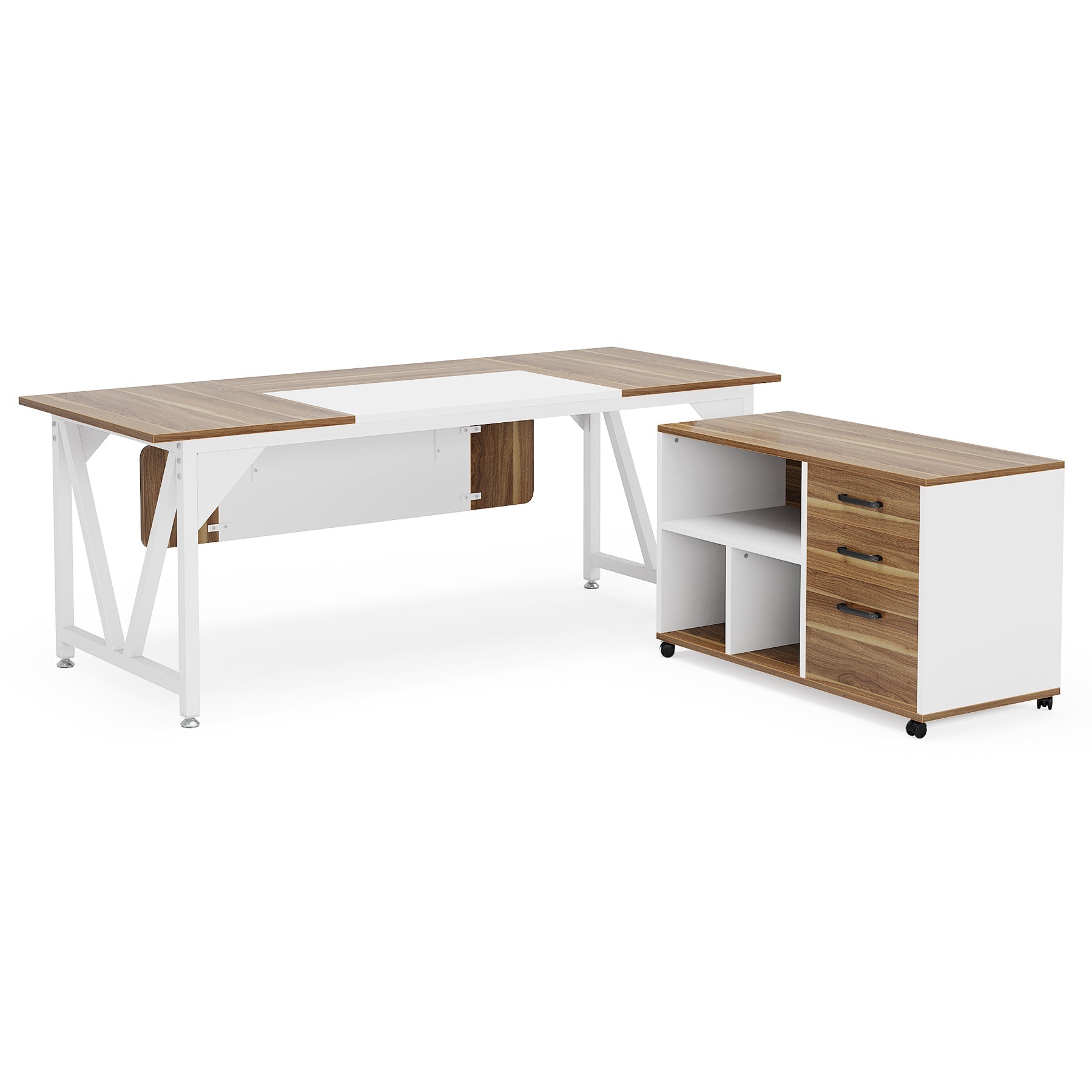 Large L-Shaped Desk, 70.8