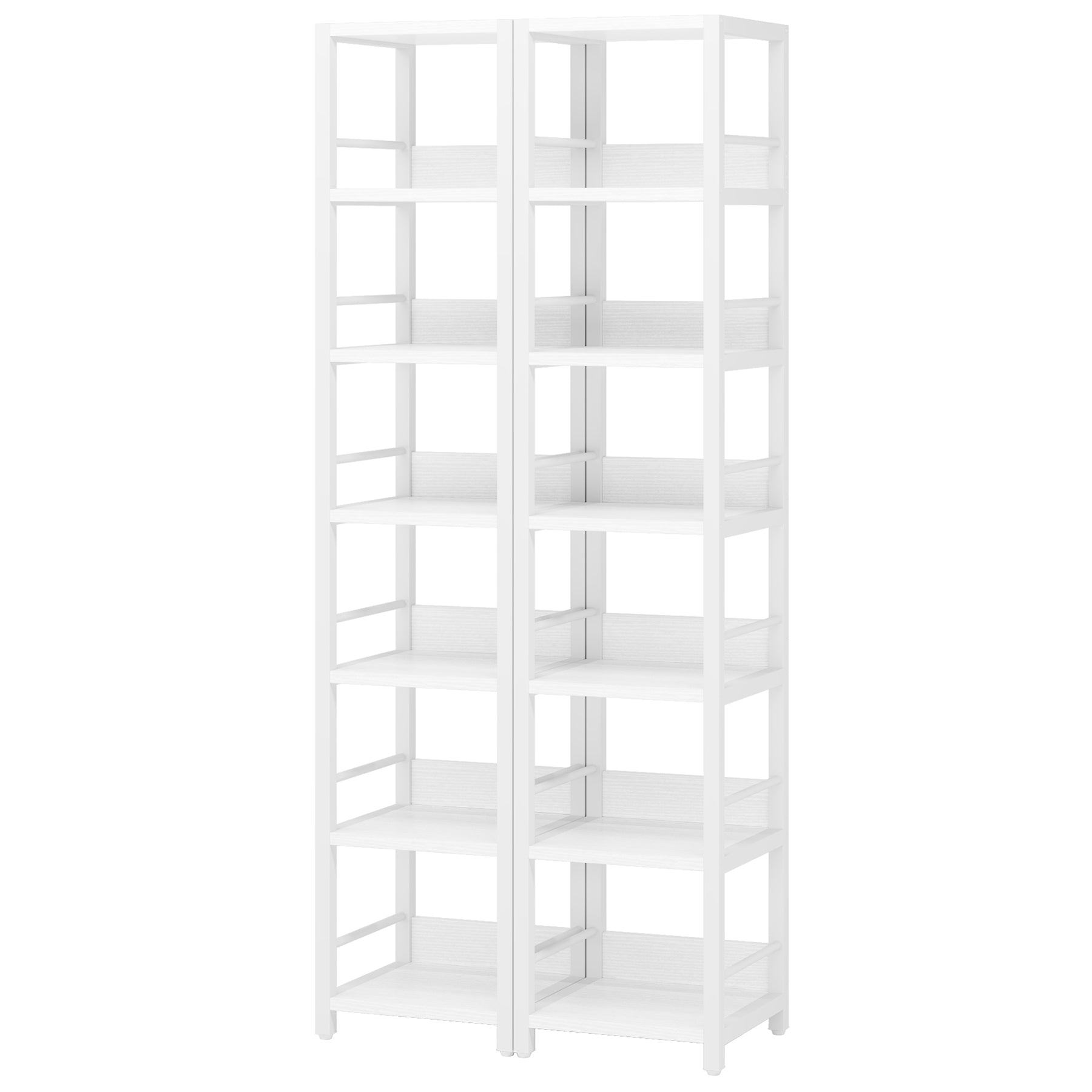 6-Tier Corner Shelf, Narrow Etagere  Bookshelf Storage Rack