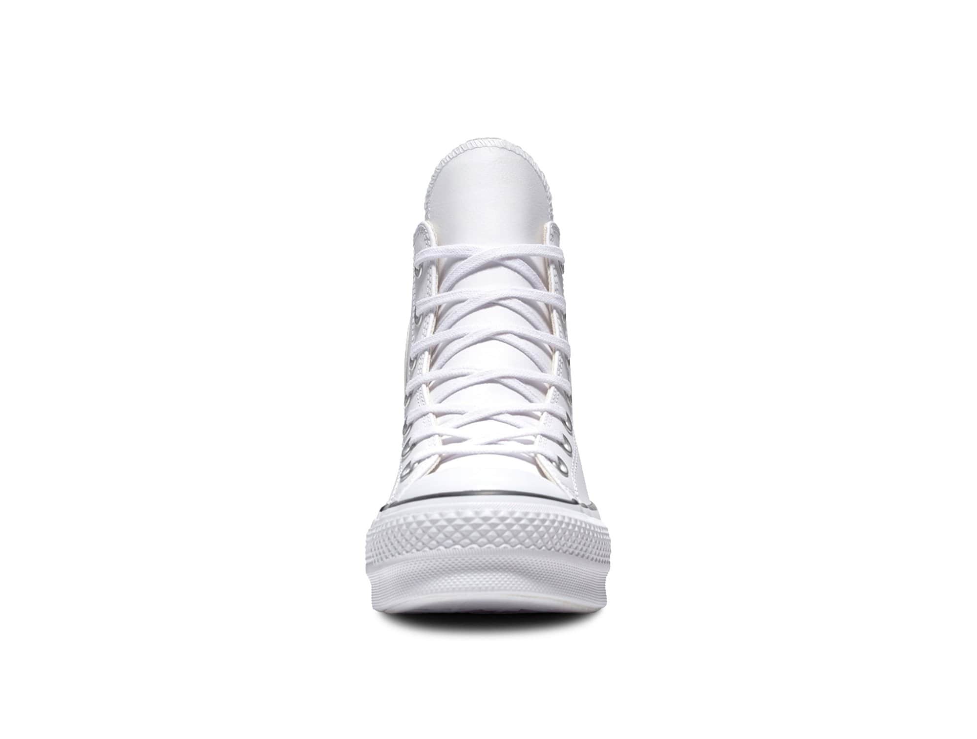 Converse Chuck T. Plataforma Cuero Womens Blanco