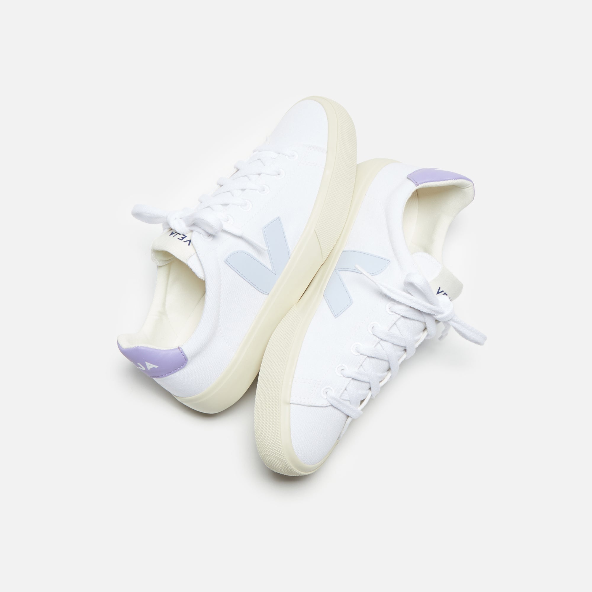 Veja WMNS Campo Canvas - White / Swan / Lavender