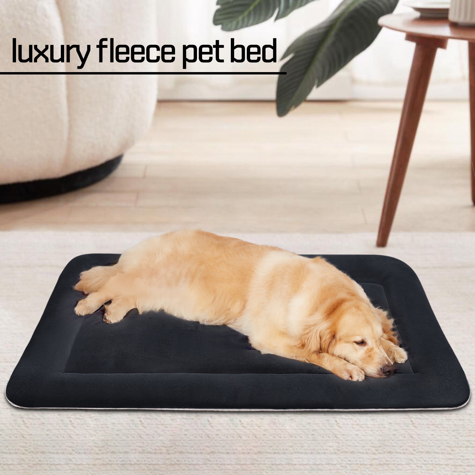 Hero Dog Large Dog Bed Crate Mat 47 in Washable Pet Beds Soft Dog Mattress Anti-Slip Kennel Mats (Dark Gray)