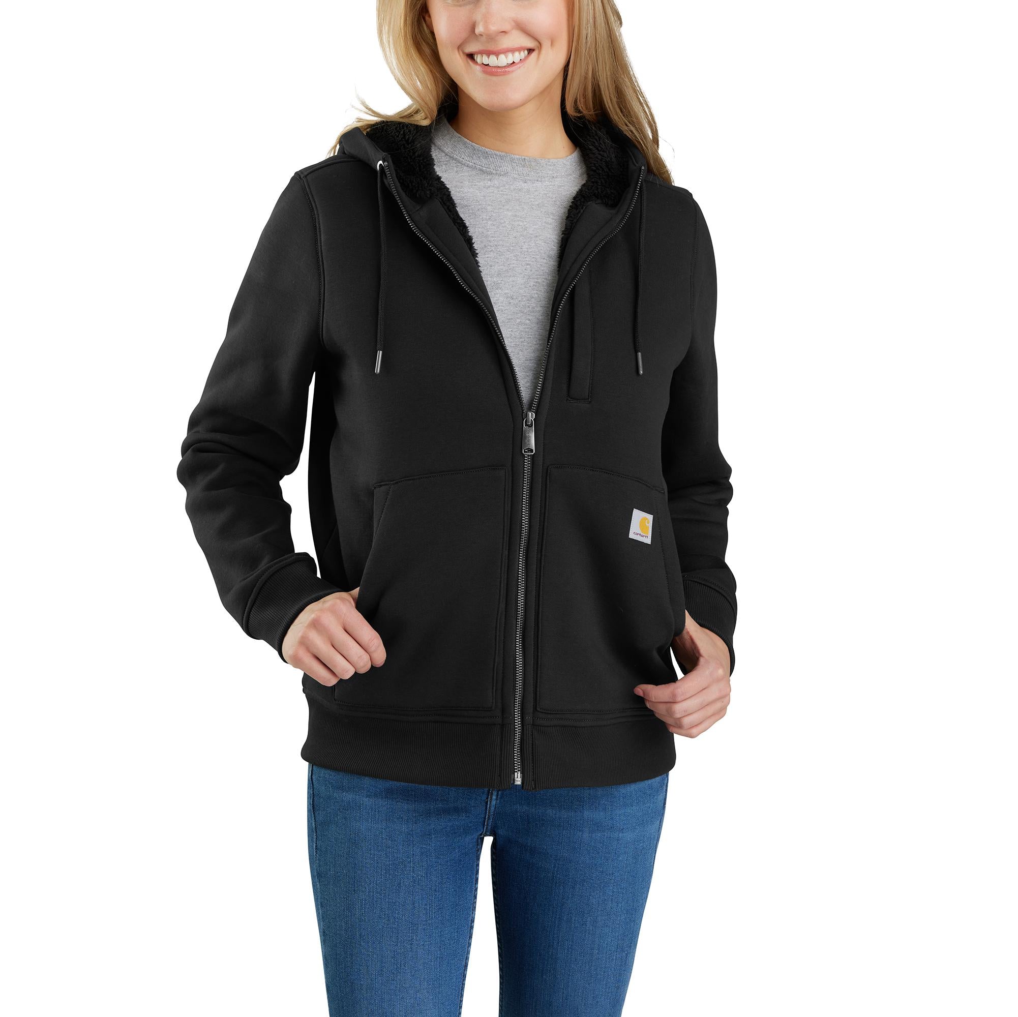 Carhartt Women's Relaxed Fit Midweight Sherpa Lined Full-Zip Sweatshirt