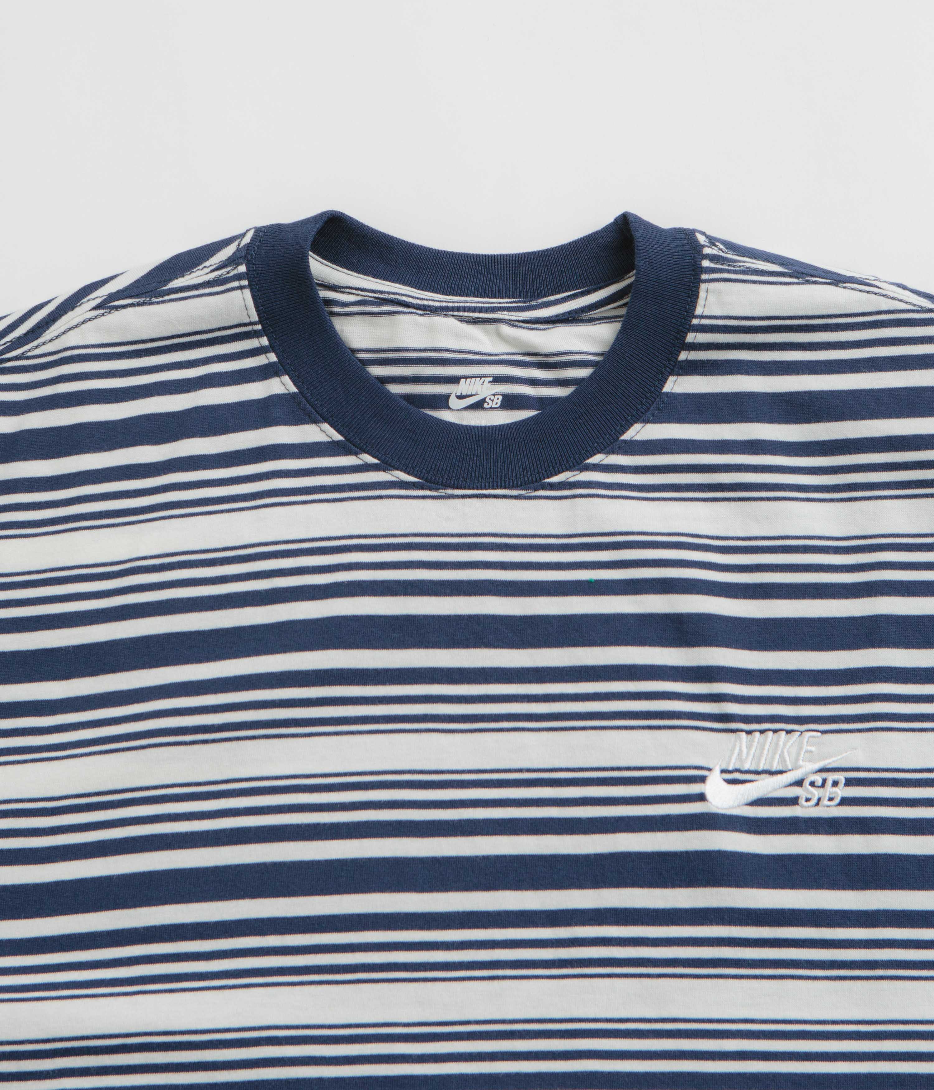 Nike SB Striped T-Shirt - Midnight Navy