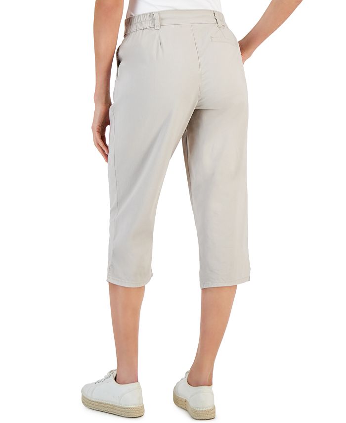 Petite Comfort Waist High-Rise Capri Pants， Created for Macy's