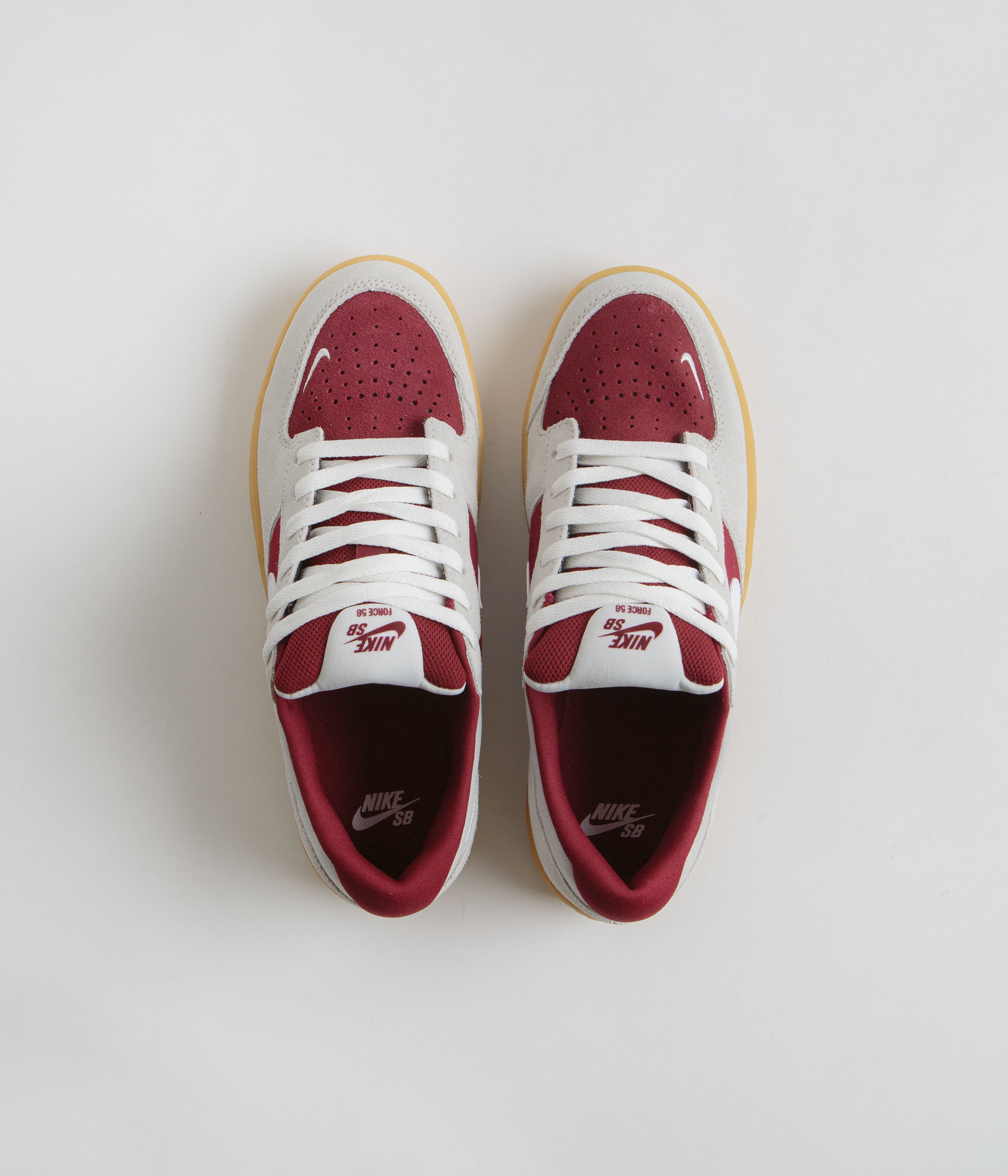 Nike SB Force 58 Shoes - Team Red / White - Summit White