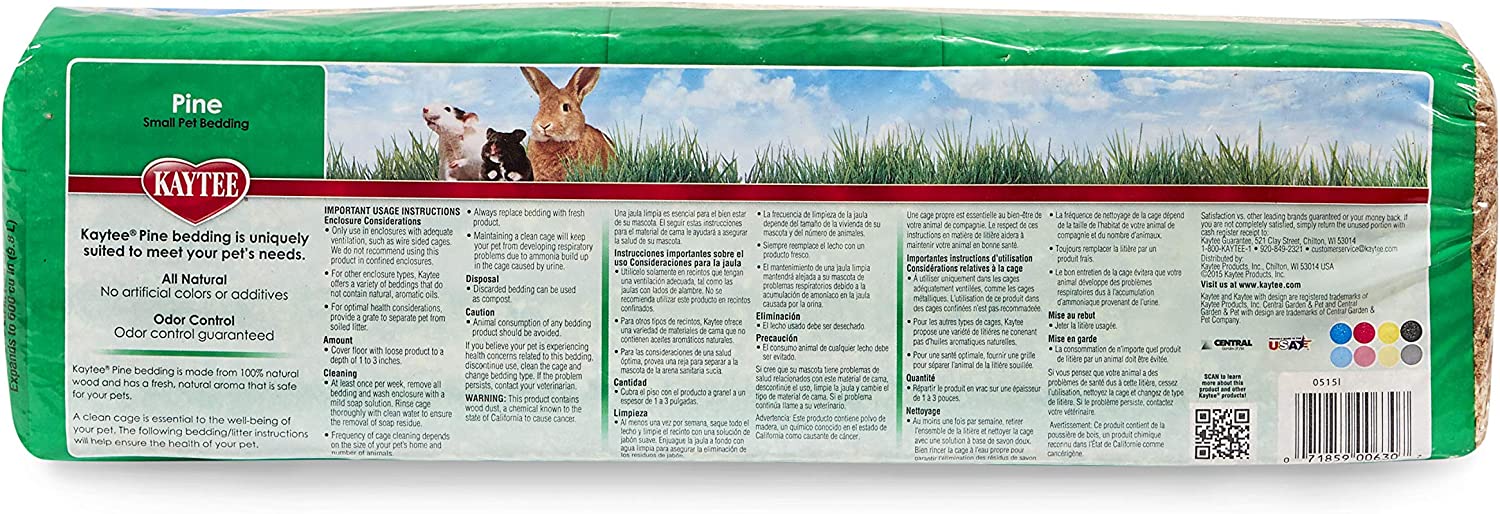 Central - Kaytee Products， Inc Pine Composition Bedding Litter 600 Cu In