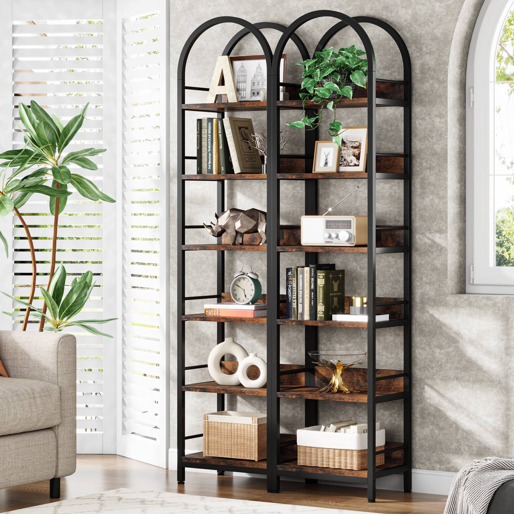 6-Tier Bookshelf, 78.7