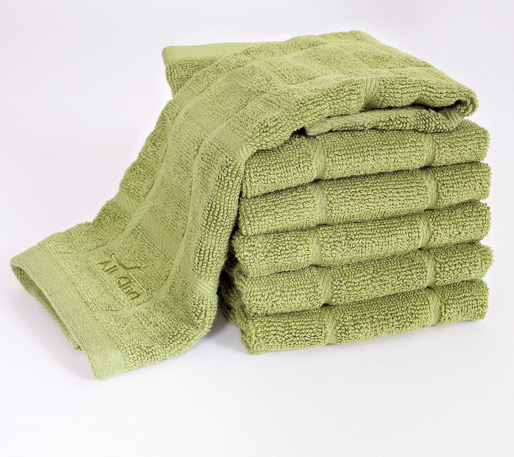 All-Clad Set of Six Solid Woven Dish Cloths