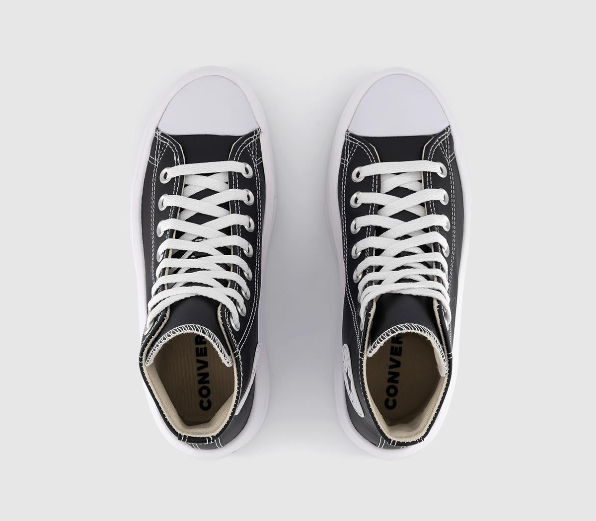 Womens Converse All Star Move Black White Leather