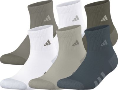 adidas Youth Athletic Cushioned 6-Pack Quarter Socks