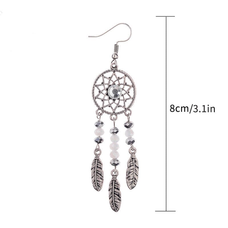 Dreamcatcher Crystal Earrings