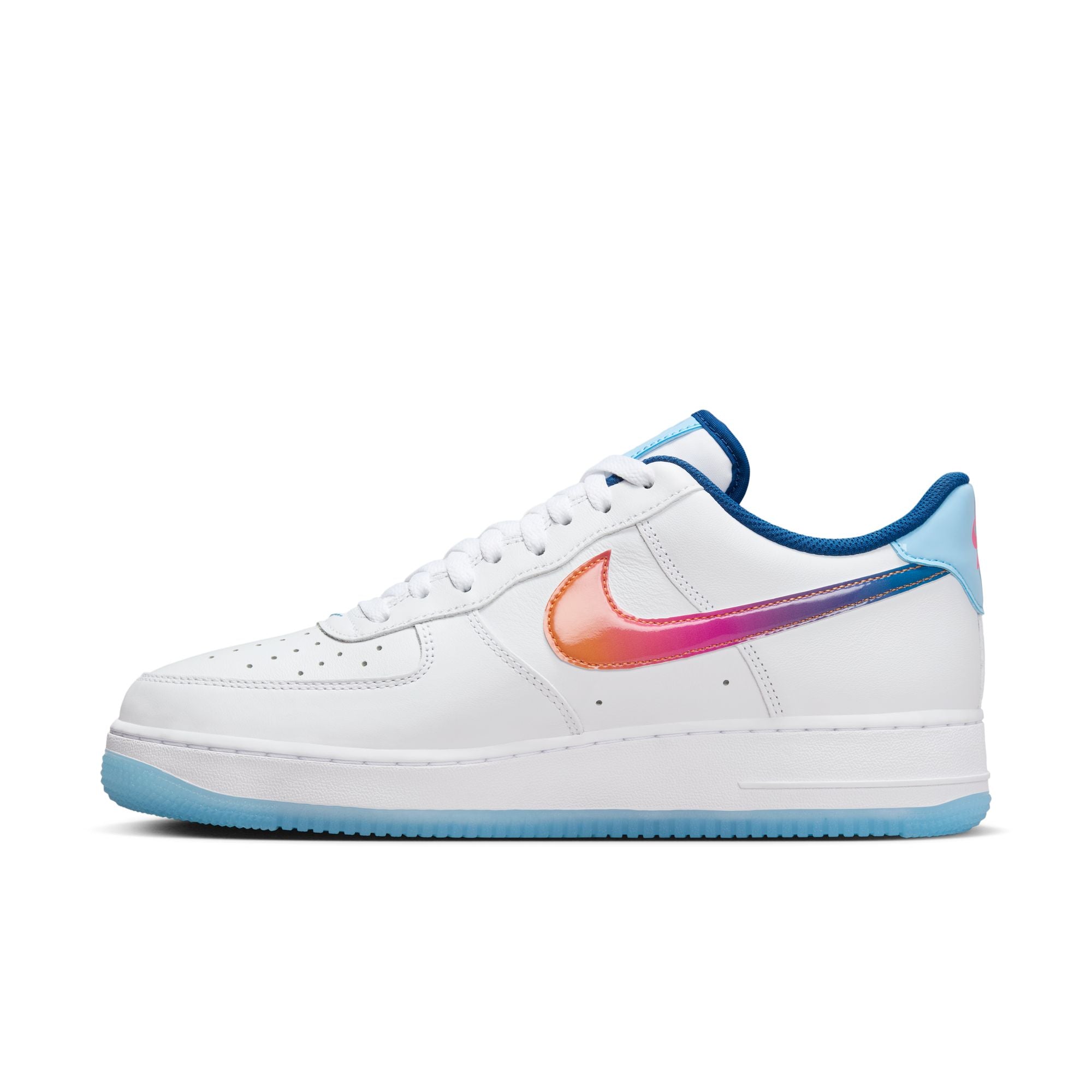 Nike Air Force 1 ‘07 Premium White Multi Color Aquarius Blue HF4833-100