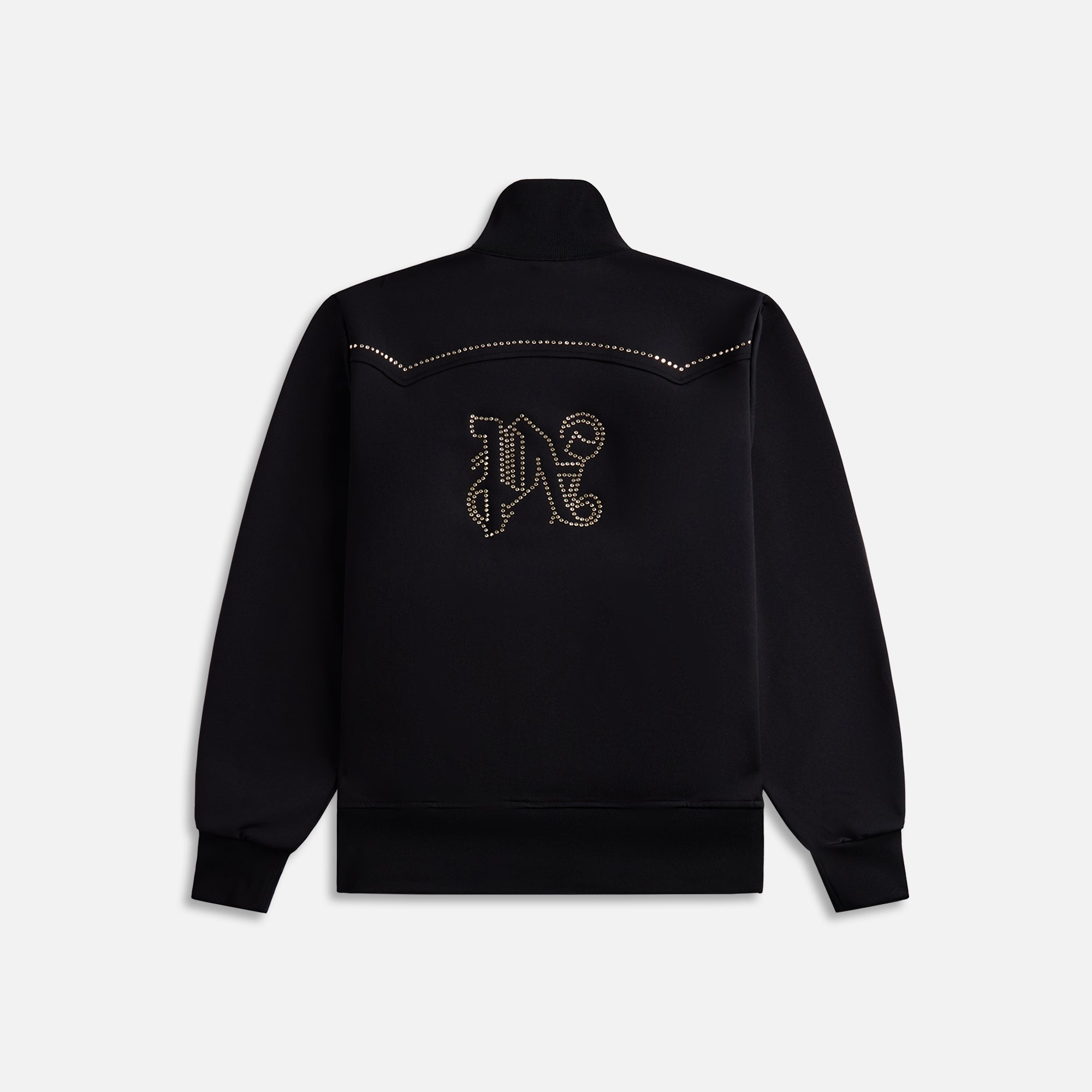 Palm Angels Monogram Stud Track Jacket - Black Silver