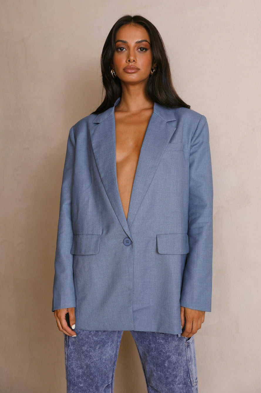 LIONESS Welcome To The Jungle Blazer Blue