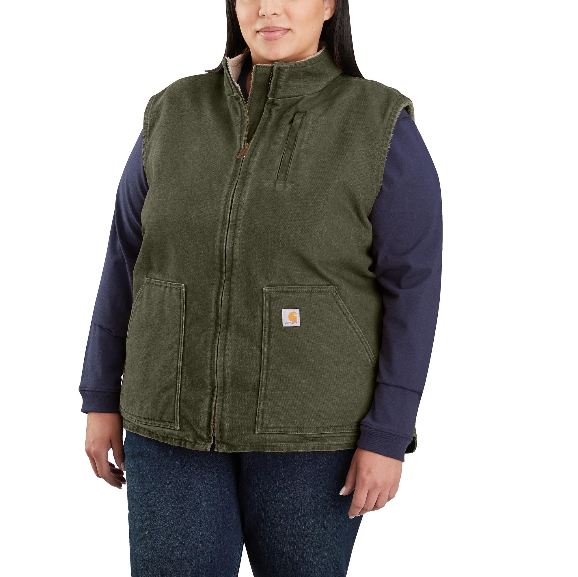 Carhartt Women's Washed Duck Mock Neck Vest