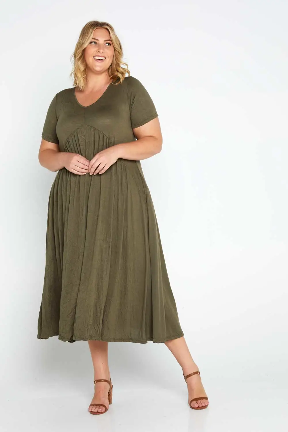 Halcyon Dress - Khaki