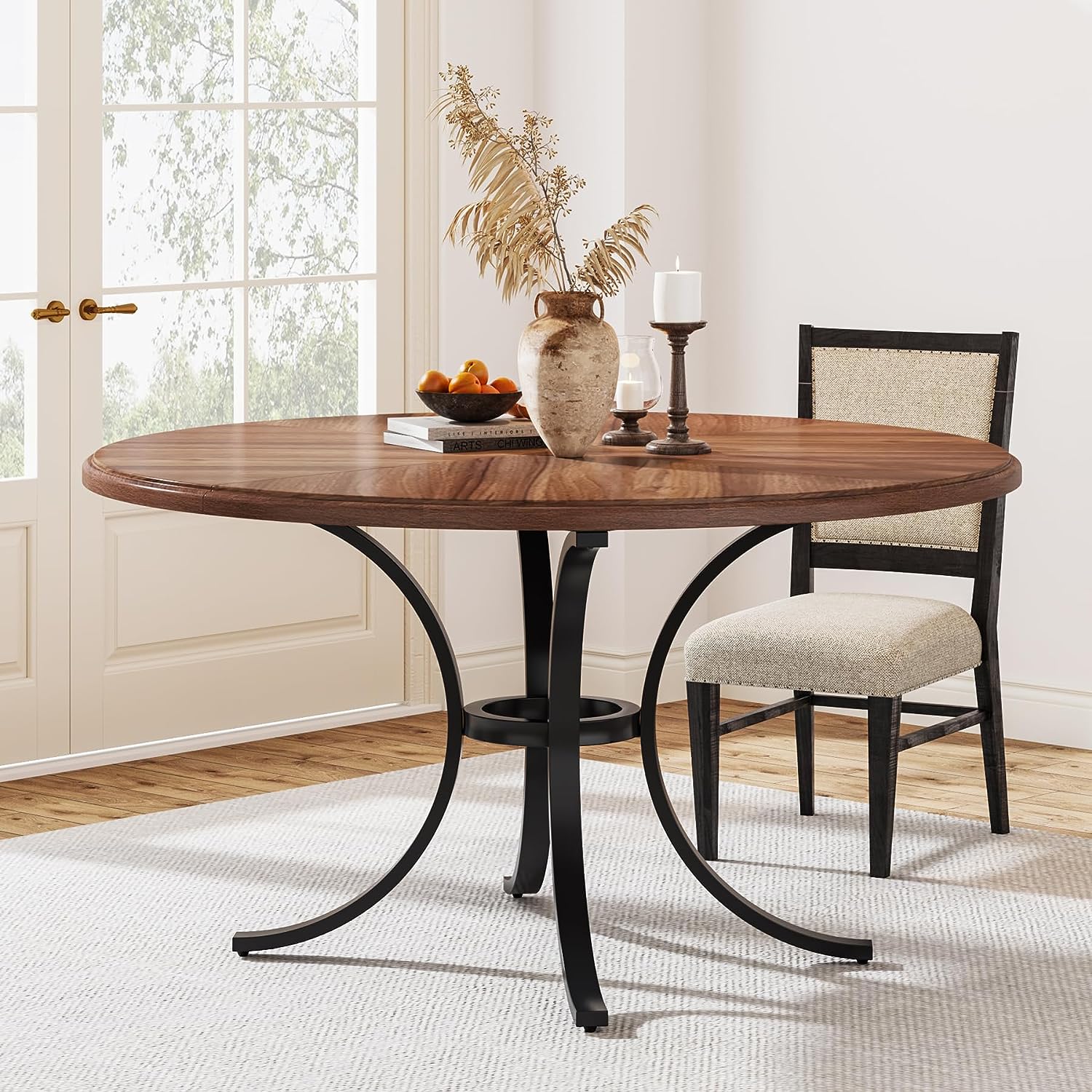 Round Dining Table for 4-6 People, 47