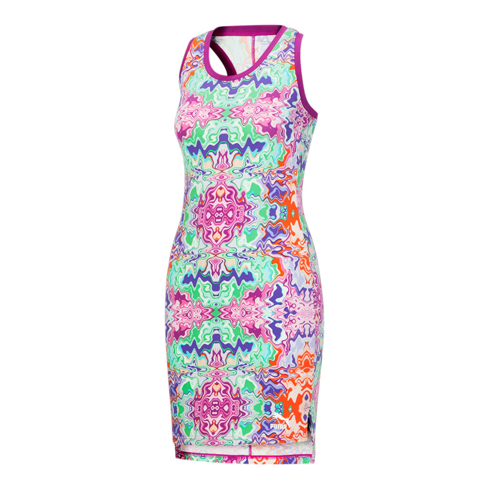 Hypnotize Graphic Sleeveless Mini Dress