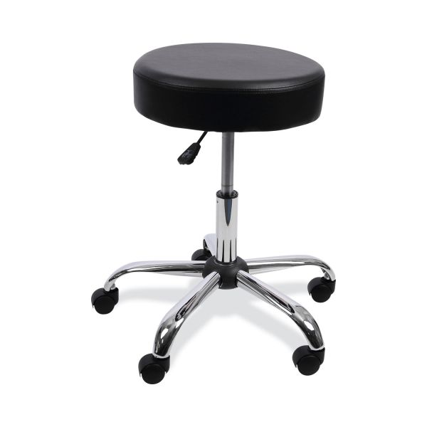 Alera Height Adjustable Lab Stool， Backless， Supports Up to 275 lb， 19.69