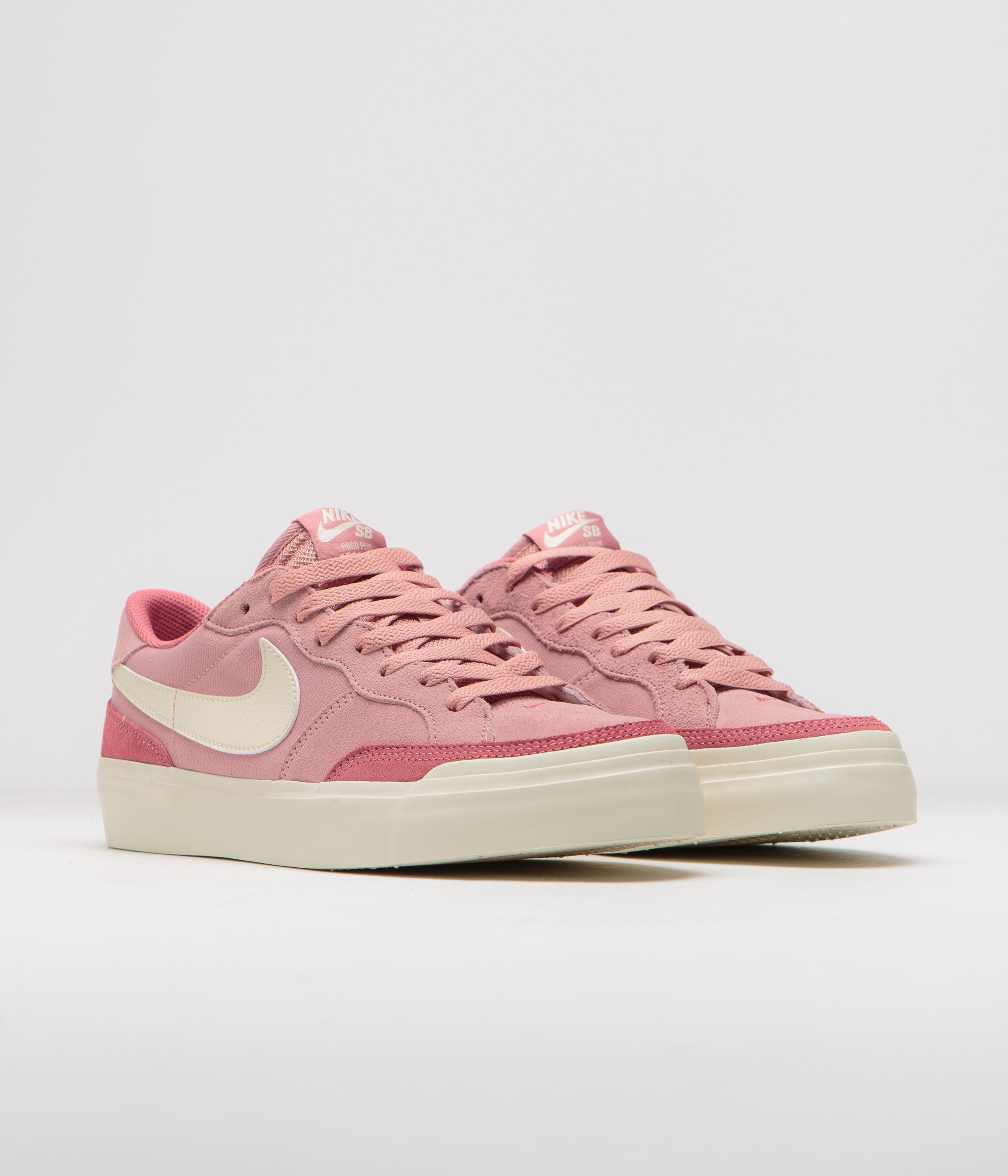 Nike SB Pogo Plus Shoes - Red Stardust / Coconut Milk - Adobe