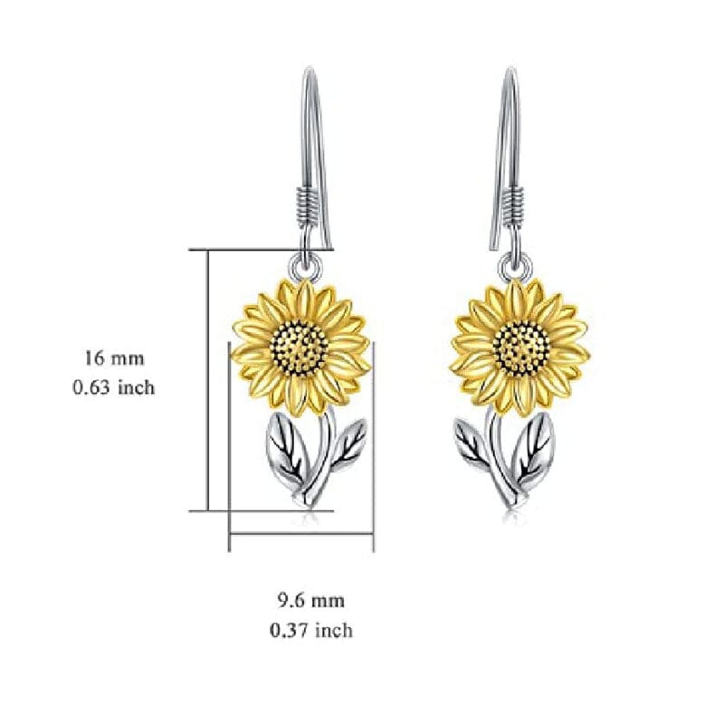 Sunflower Dangle Earrings