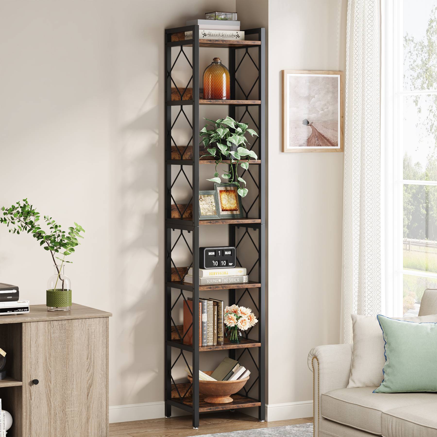 7-Tier Corner Shelf, 78.7